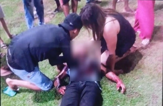 A vítima chegou a ser socorrida, mas não resistiu aos ferimentos (Foto: Divulgação) 