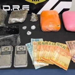 Material apreendido com a dupla (Foto: ASCOM/PCRR)
