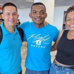 Daniel Alejandro Hidalgo Blanco, Antônia Soliane Oliveira dos Santos e Márcio Duarte dos Santos (ASCOM/FRF)