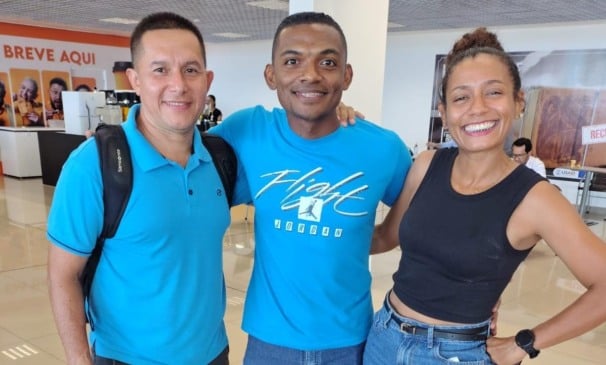 Daniel Alejandro Hidalgo Blanco, Antônia Soliane Oliveira dos Santos e Márcio Duarte dos Santos (ASCOM/FRF)