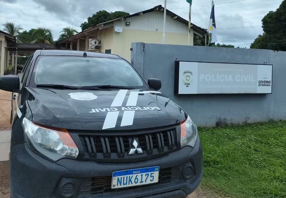 Fachada da Delegacia de Normandia, em Roraima. (Foto: Arquivo/PCRR)