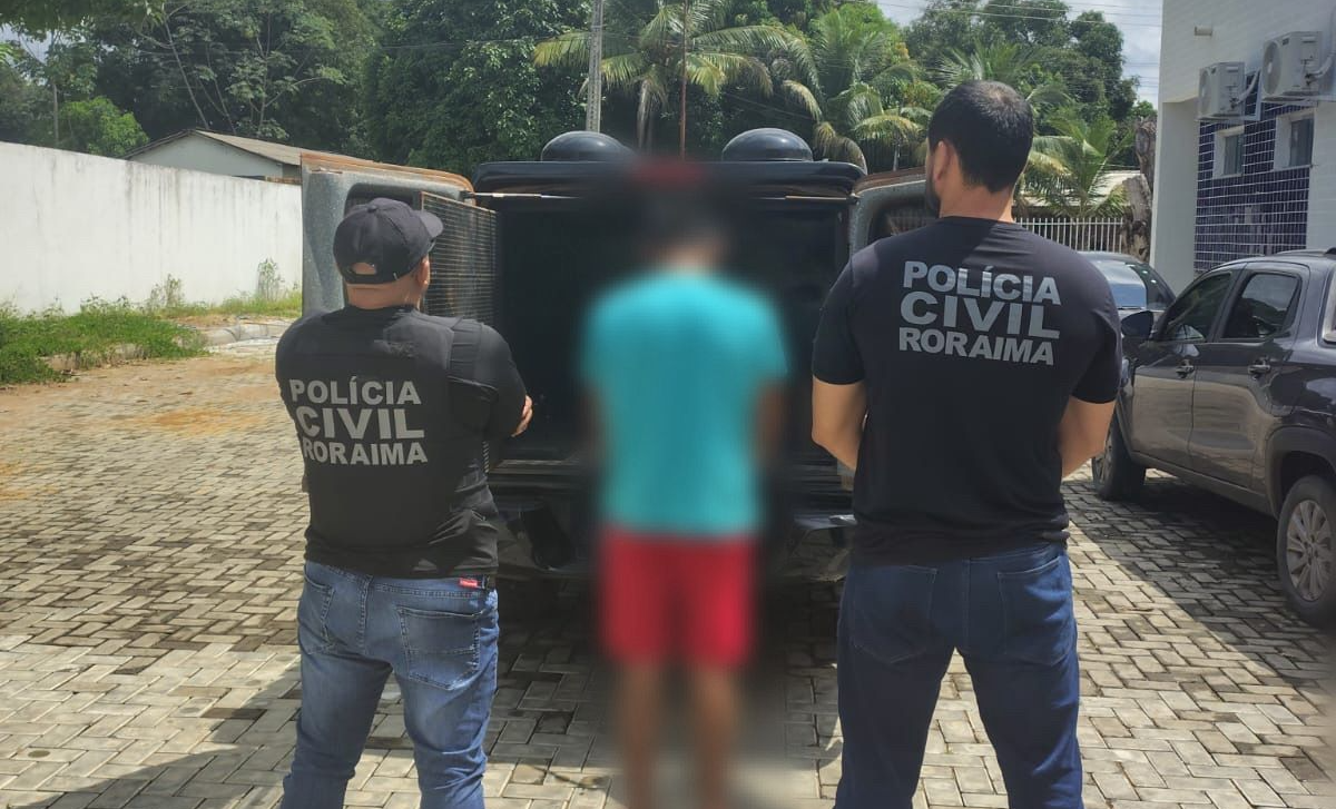 Inicialmente, Y. M. S. B. negou o crime, mas depois confessou o estupro da enteada de 7 anos. (Foto: Divulgação/PCRR)