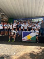 Delegação roraimense de Ciclismo disputa competição no Acre. (Foto: Divulgação/FCR)