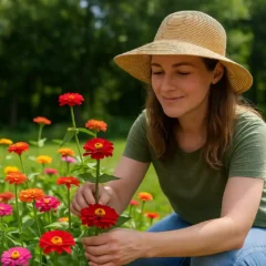 Zínia precisa de sol cultivo e cores vivas