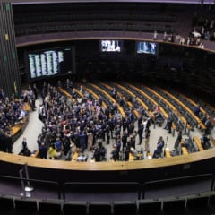 O plenário da Câmara dos Deputados