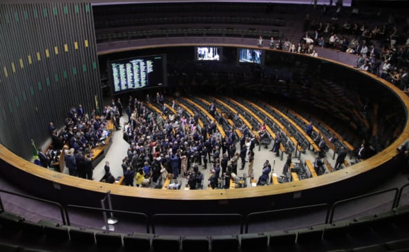 O plenário da Câmara dos Deputados