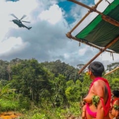 Operação na Terra Indígena Yanomami. (Lucas Leffa/Secom)