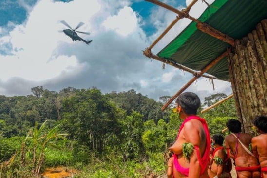 Operação na Terra Indígena Yanomami. (Lucas Leffa/Secom)