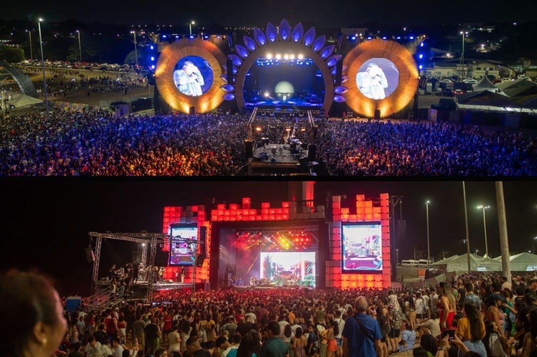 Entre as atrações estiveram Capital Inicial, Iza, Jetlag, Lagum, Maneva, Matuê, MC Livinho, Raça Negra e Vitor Kley, além de grupos e cantores roraimenses que se apresentaram nos palcos Sol e Lua. (Foto: Divulgação)