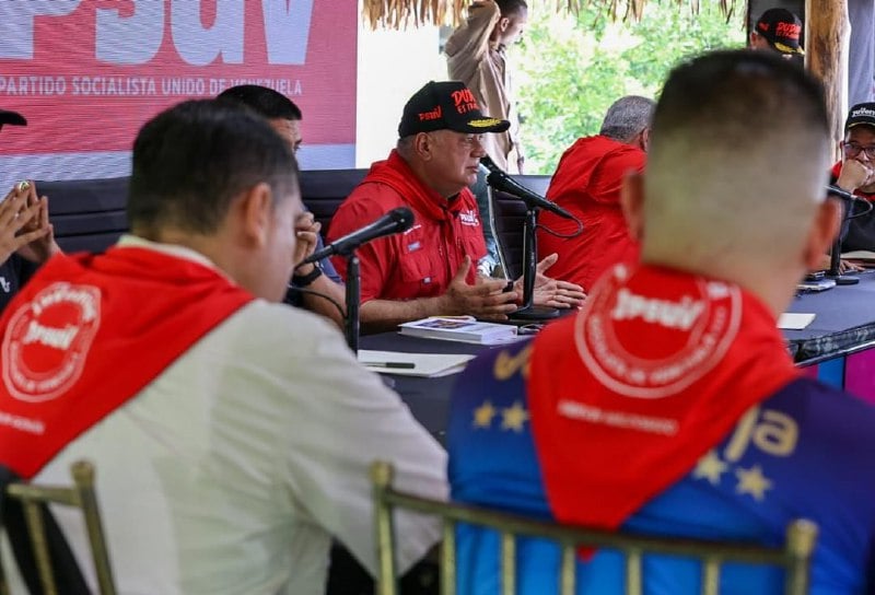 Diosdado Cabello, secretário-geral do Partido Socialista Unido da Venezuela, partido do ditador Nicolás Maduro (Foto: PSUV)