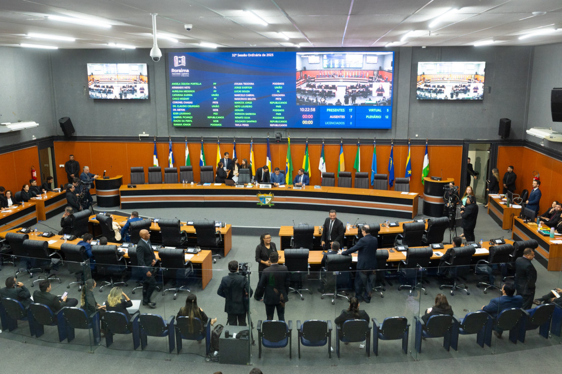 O plenário da Assembleia Legislativa de Roraima