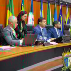 A mesa diretora da Assembleia Legislativa de Roraima, presidida por Soldado Sampaio