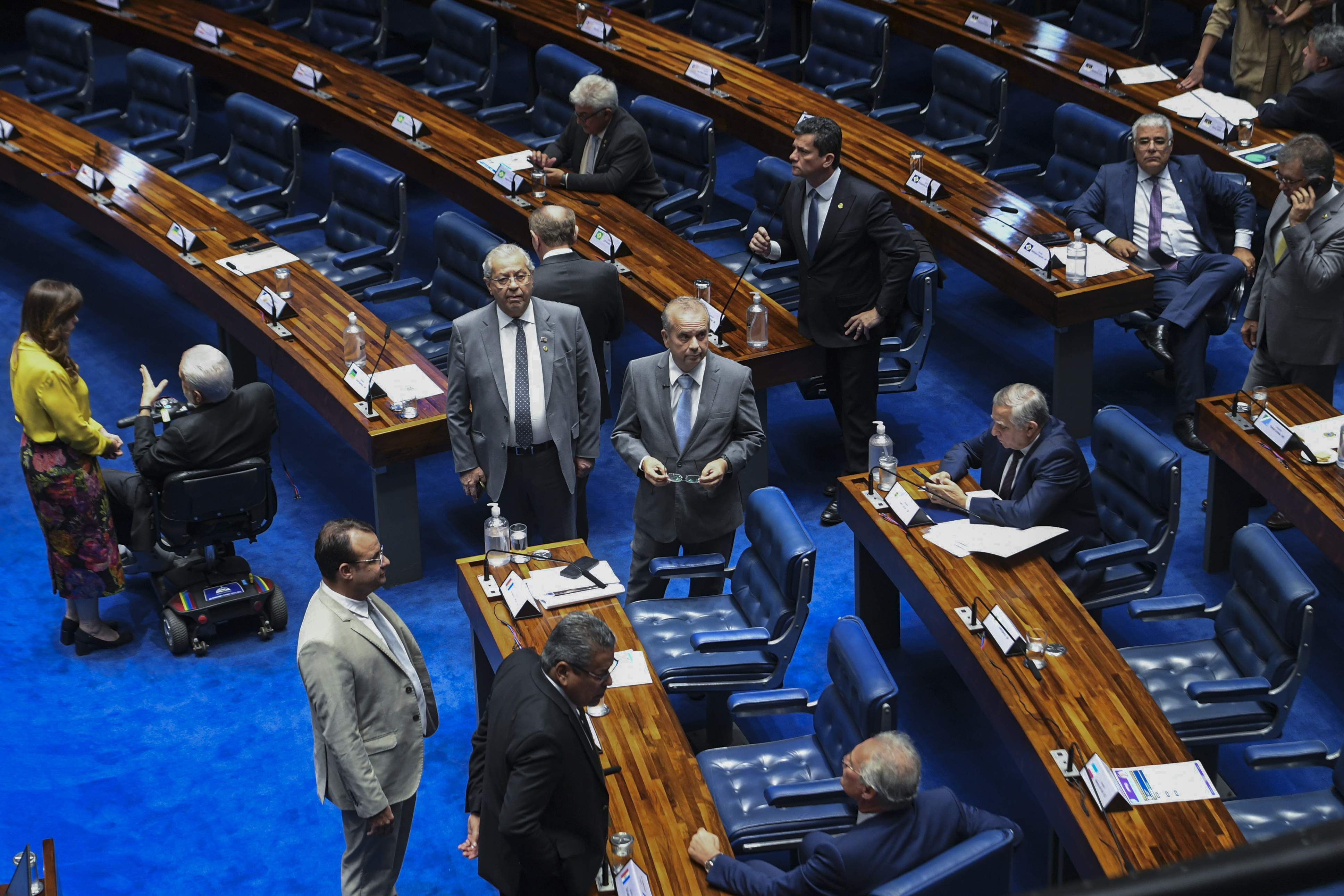 O plenário do Senado Federal durante sessão deliberativa ordinária