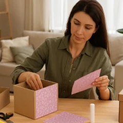 6 ideias criativas de artesanato DIY com caixas de papelão que viram soluções de organização