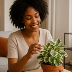 7 formas criativas de decorar ambientes pequenos com peperômia variegata