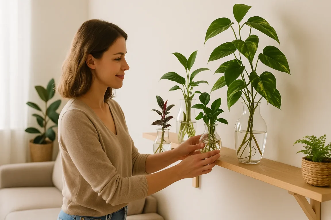 7 plantas que crescem mais rápido em água do que na terra para você não ter dificuldade em usá-las na decoração interna