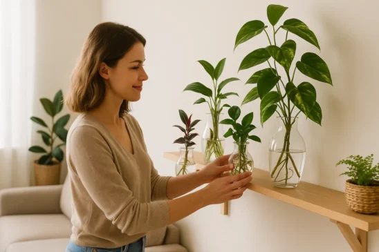 7 plantas que crescem mais rápido em água do que na terra para você não ter dificuldade em usá-las na decoração interna