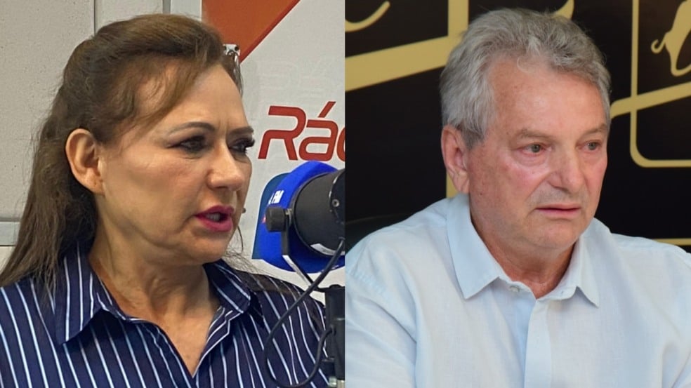 A ex-presidente do Iteraima, Dilma Costa, e o pecuarista Ermilo Paludo (Fotos: Lucas Luckezie e Nilzete Franco/FolhaBV)