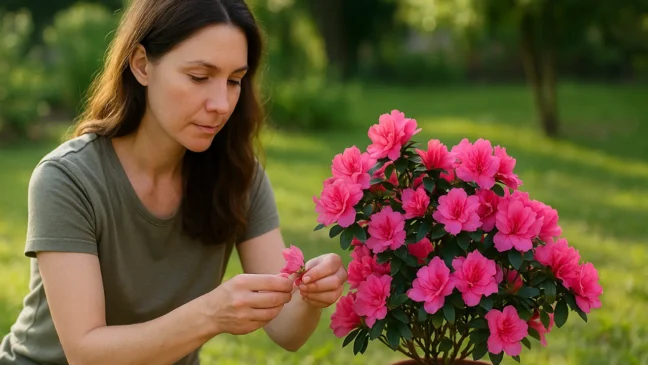 Azaleia mantém flores vivas por mais tempo com 7 cuidados que evitam queda precoce e secura nas pétalas