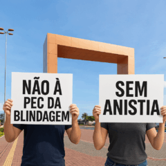 Praça das Águas terá ato contra a anistia do 8 de Janeiro e a blindagem aos políticos (Foto gerada por IA)