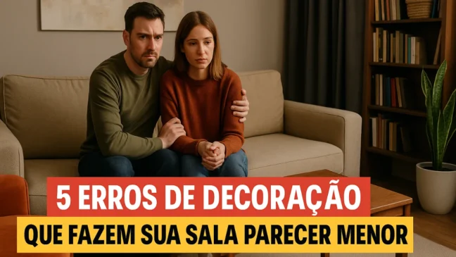 Como corrigir os 5 erros de decoração mais comuns que fazem sua sala parecer menor e sem aconchego