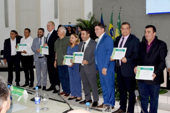 Homenageados na sessão de hoje (Foto: Wenderson Cabral)