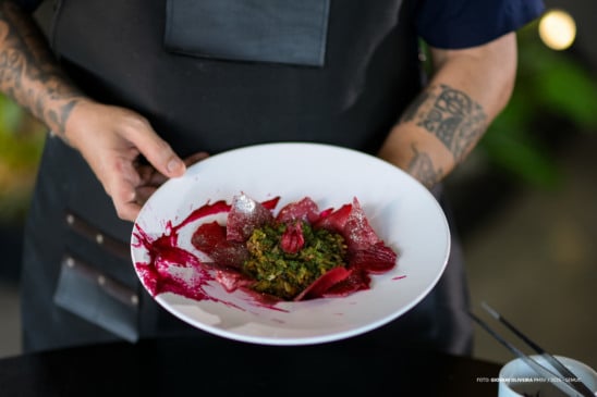 O prato Macuxi da Terra é criação do chef roraimense Jorge Cardoso