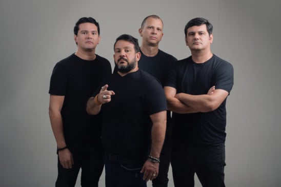 Com mais de 20 anos de trajetória, a Garden é formada por Siddhartha Brasil (vocal), Rodrigo Baraúna (guitarra), Neto Baraúna (baixo) e Nekinhu Amaro (bateria) (Foto: Giovani Oliveira)