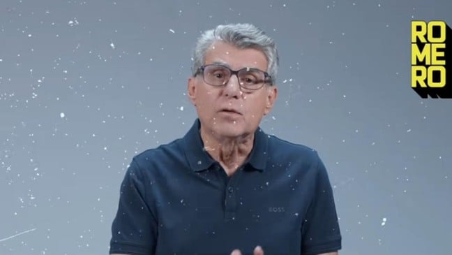 O ex-senador Romero Jucá em vídeo resposta ao senador Dr. Hiran (Foto: Reprodução)