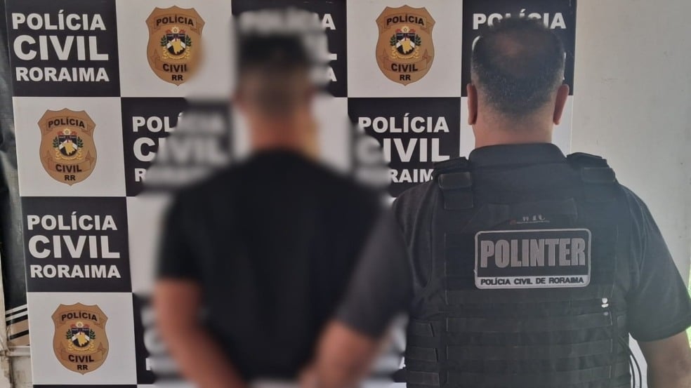 Homem é preso pela PCRR por descumprir medida protetiva (Foto: PCRR)