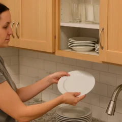 Mães estão organizando a cozinha após o jantar sem perder tempo com 5 formas fáceis e eficazes
