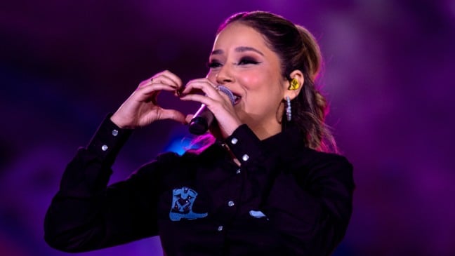 Marília Tavares durante o Country Bulls em São José do Rio Preto, em São Paulo