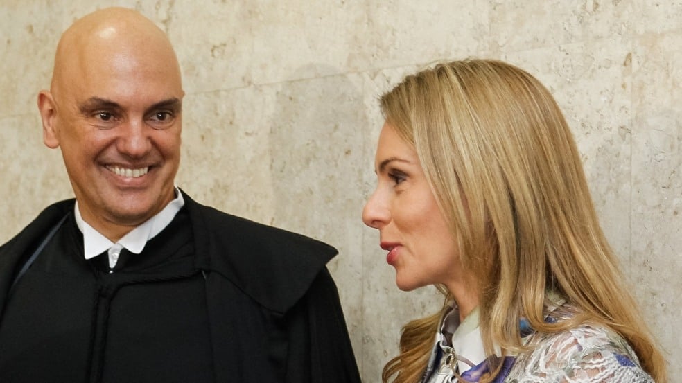 O ministro Alexandre de Moraes, do STF, e a esposa Viviane Barci O ministro Alexandre de Moraes, do STF, e a esposa Viviane Barci