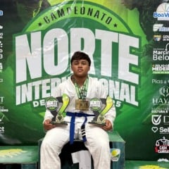 Atleta roraimense vence dois torneios no Norte Internacional de Jiu-Jitsu
