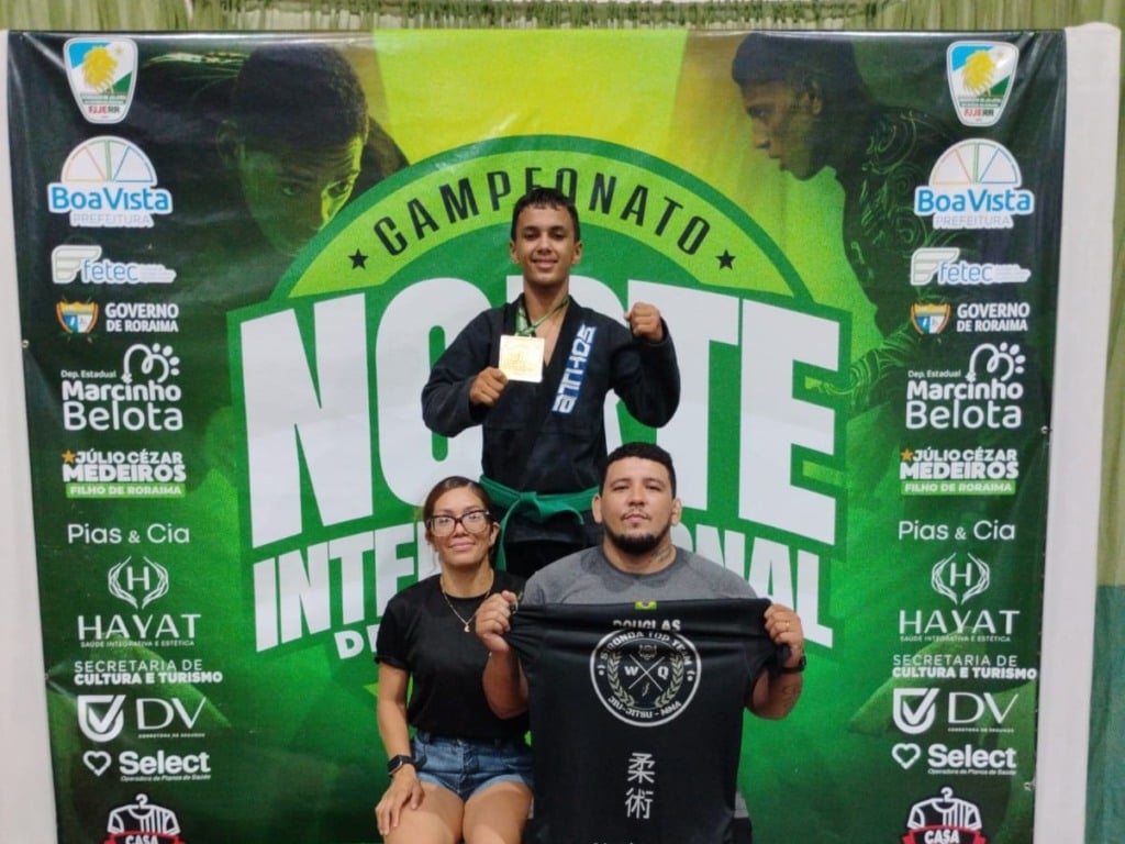Equipe roraimense conquista 18 medalhas durante o Campeonato Norte Internacional de Jiu-jitsu. (Foto: ASCOM/Stronda Top Team)