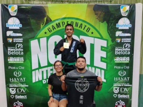 Equipe roraimense conquista 18 medalhas durante o Campeonato Norte Internacional de Jiu-jitsu. (Foto: ASCOM/Stronda Top Team)