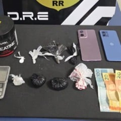 Material apreendido com a dupla (Foto: ASCOM/PCRR)