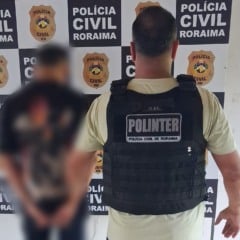 A prisão de H.G.S.S foi realizada, após ordem judicial do 2º Juizado de Violência Doméstica do Tribunal de Justiça de Roraima (TJRR) . (Foto: PCRR).