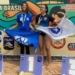 Júlia Bessa (à direita) representou Roraima no campeonato (Foto: Divulgação)