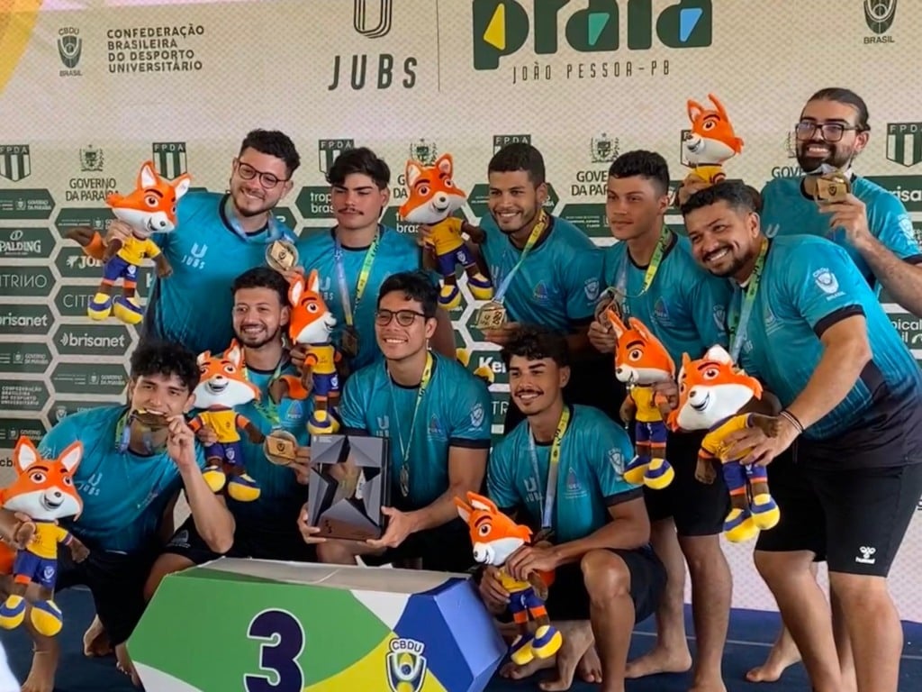 Handebol de Praia de Roraima garante lugar no pódio nos JUBs. (Foto: Divulgação)