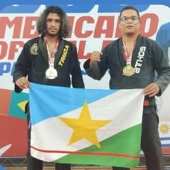 Dupla Thiago Oliveira e Fram Gênesis (Foto: ASCOM/CT Kleyber Mota)