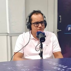 Frederick Lins, engenheiro elétrico, durante entrevista ao Agenda da Semana. Foto: estúdio/Folha FM