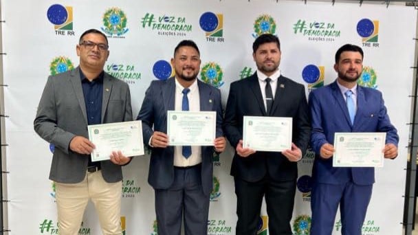 Foram confirmados os cargos dos vereadores Prof. Eraldo, Leandro Silva, Júnior da Teia e Leandro do Surumu. Foto: divulgação