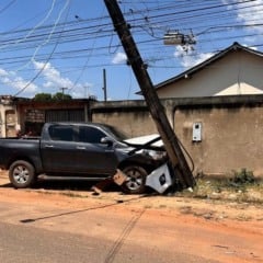 Acidente ocorreu na Rua Francisco Inácio de Souza, bairro Asa Branca (Foto: Divulgação) 