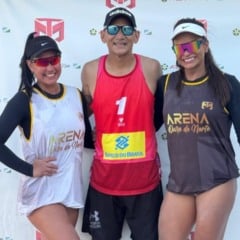Dupla roraimense disputa competição em Manaus. (Foto: ASCOM/Josy Peixoto e Waleska Barros)