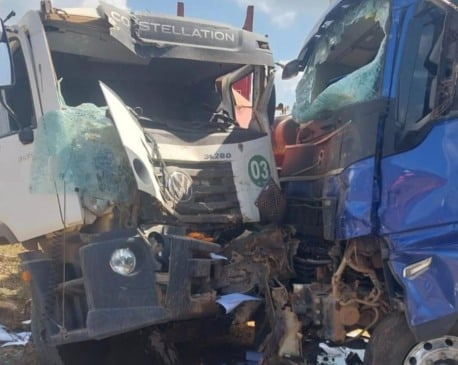 Os dois caminhões prestam serviços a mesma empresa, no entanto, o motorista que faleceu era funcionário efetivo e o que sobreviveu prestava serviços terceirizados para a usina (Foto: Divulgação) 