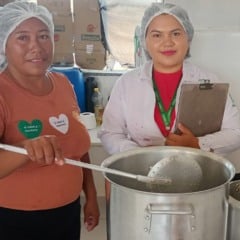A cozinheira Irene Mariano e a nutricionista Midiã Moura, ambas da etnia Macuxi, foram selecionadas para disputar a categoria indígena do programa. Foto: divulgação