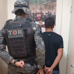 O condutor foi encaminhado ao Distrito Policial para as providências cabíveis. (Foto: Divulgação).
