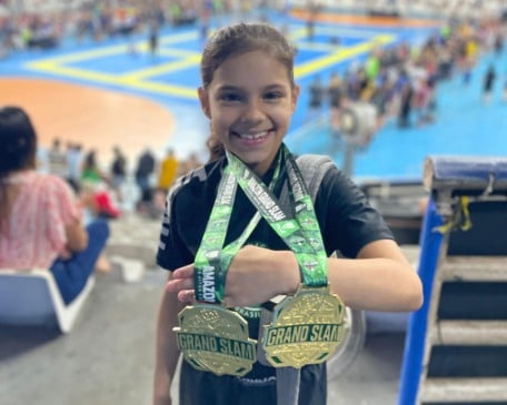 Jovem roraimense conquista títulos em três competições de jiu-jitsu. (Foto: Arquivo pessoal)