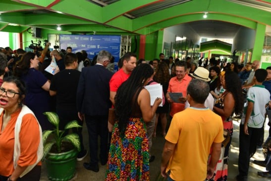 Primeiro evento da agenda do ministro em Roraima foi no IFRR (Foto: Nilzete Franco/FolhaBV)